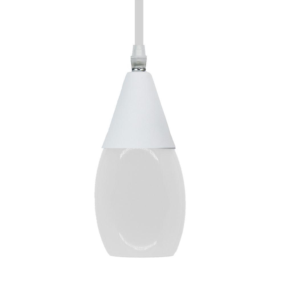 Lustre Pendente Taschibra Mini Td526 E27 Bivolt Branco - 3