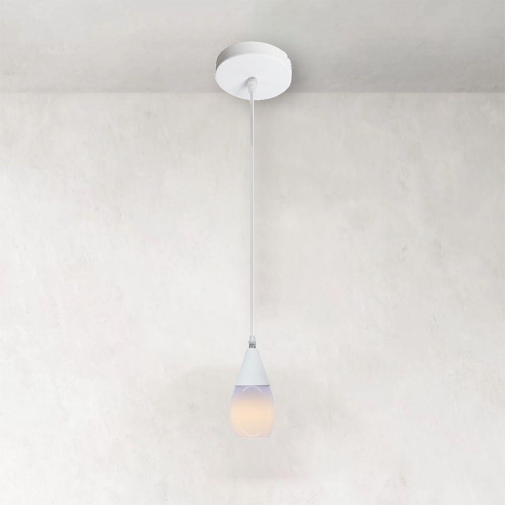 Lustre Pendente Taschibra Mini Td526 E27 Bivolt Branco - 4