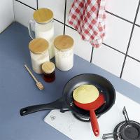 Pote De Vidro Com Tampa De Bambu Oikos 800ml Hermético Redondo - 3