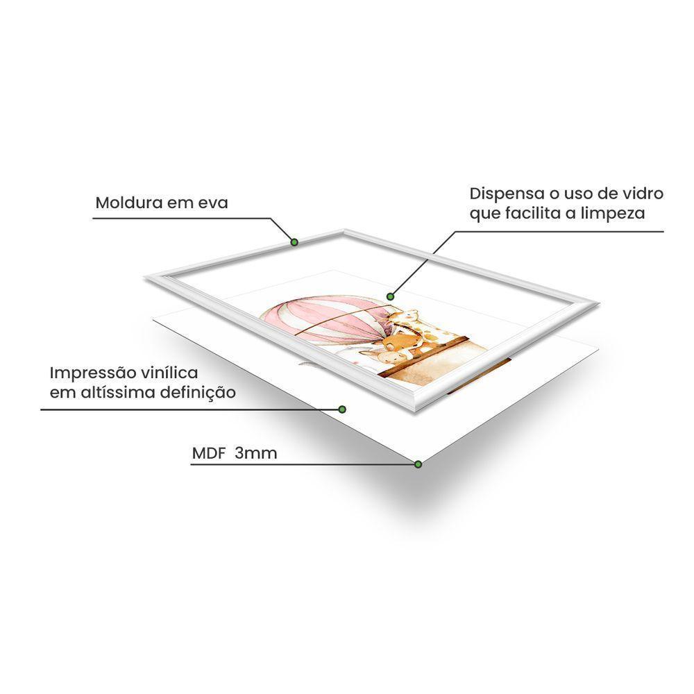 Kit 3 Quadros Decorativos Pandinhas 24x34cm - 3