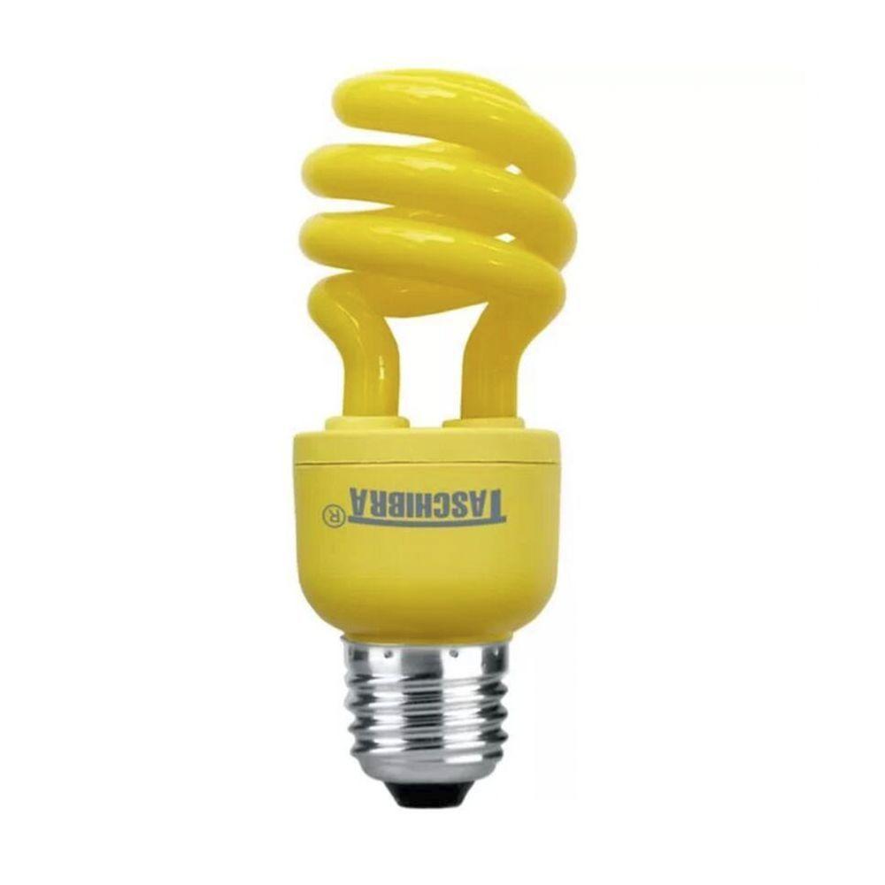 Lâmpada Compacta Eletrônica Taschibra Espiral 26w E27 110v Amarela - 1