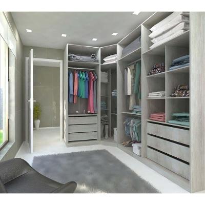Guarda Roupas Closet 3 Módulos Com 6 Gavetas 4 Cabideiros