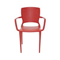 Cadeira Safira Com Braço Vermelha Tramontina 92049/040 - 6