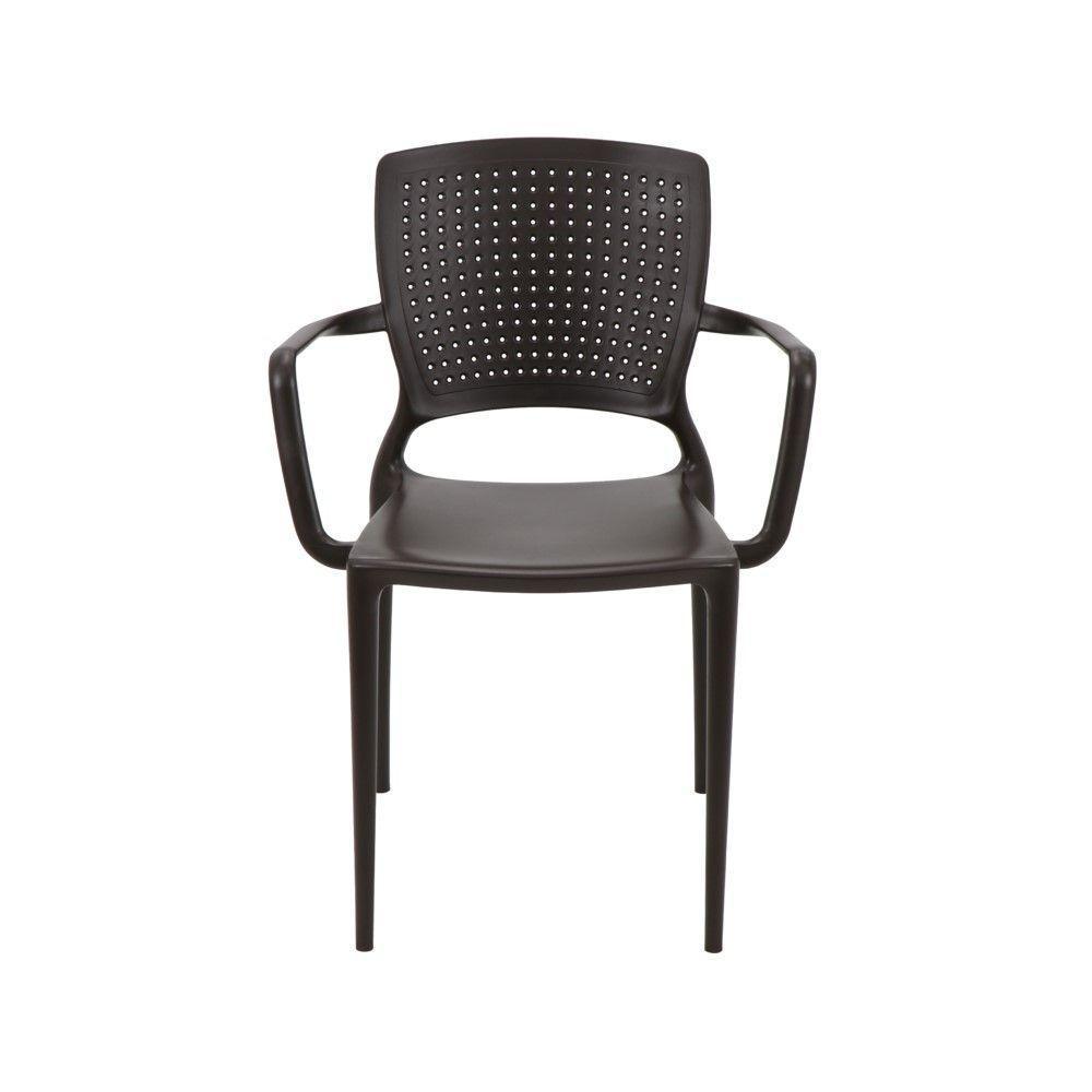 Cadeira Safira Com Braço Marrom Tramontina 92049/109 - 4