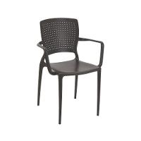 Cadeira Safira Com Braço Marrom Tramontina 92049/109 - 1