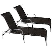 Kit 2 Espreguiçadeiras Havaí Esteira Em Alumínio - 1