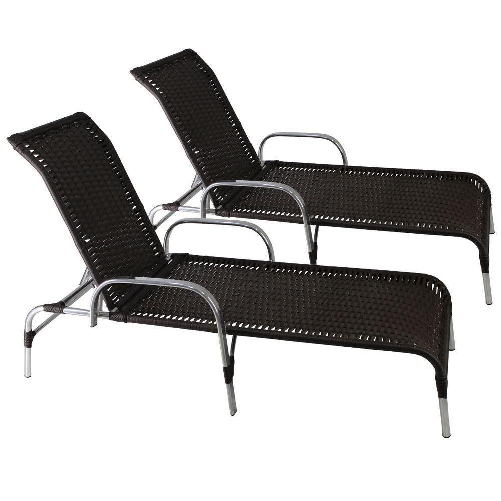 Kit 2 Espreguiçadeiras Esteira Havaí Em Alumínio - 1