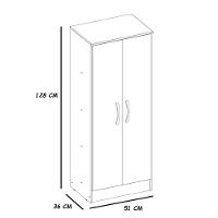 Armário Multiuso 2 Portas Viena Branco 21270 Demóbile - 2