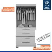 Armário Multiuso Camiseiro 4 Gavetas Verona Valdemoveis - 6