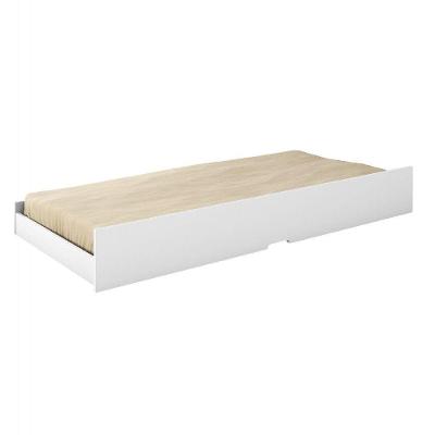 Cama Auxiliar Ravena Solteiro Conquista Branco Brilho