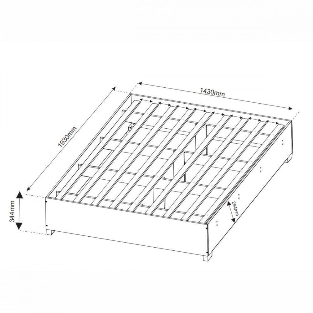 Base Cama Box Casal Imperatriz Com Pés Mel Viero Mel - 2