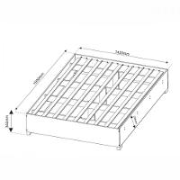 Base Cama Box Casal Imperatriz Com Pés Mel Viero Mel - 2