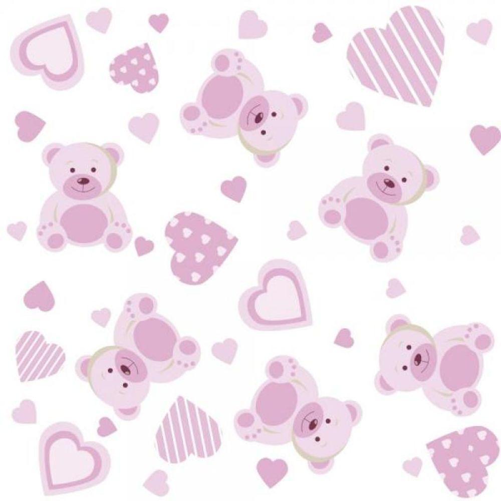 Papel De Parede Kids Ursinho Menina - 4