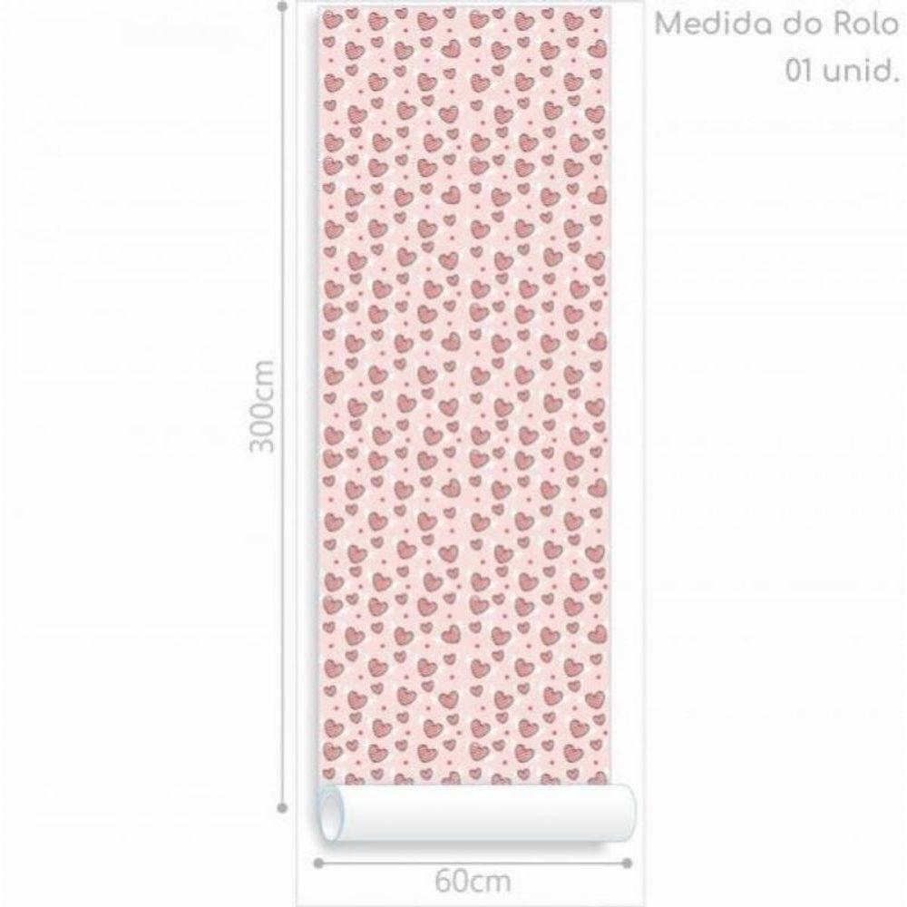 Papel De Parede Kids Corações Com Asas - 3