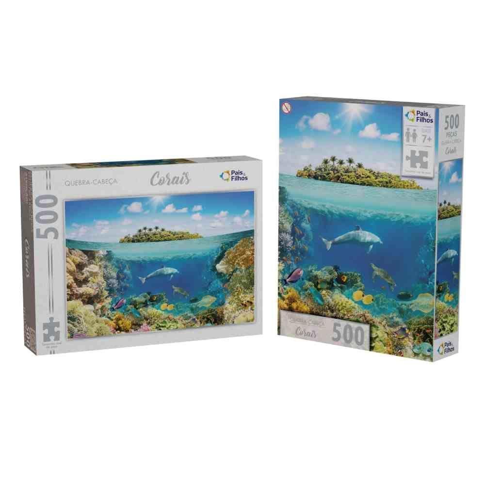 Quebra-cabeça - 500 Peças - Corais - Pais E Filhos - 2