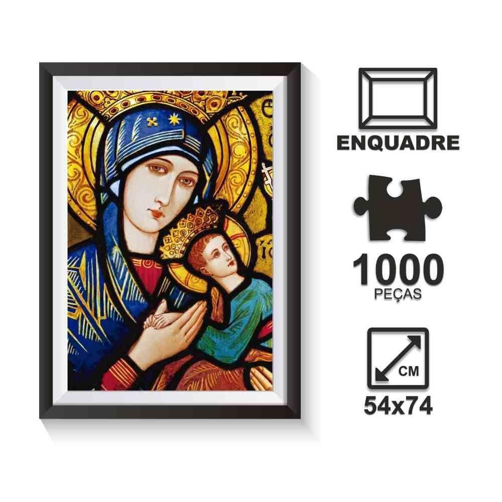 Quebra-cabeça - 1000 Peças - Nossa Senhora - Pais E Filhos - 3