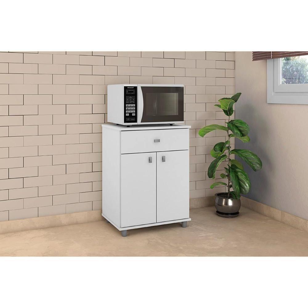 Balcão Lavanderia Multiuso ASM168 c/ 2 Portas e 1 Gaveta Branco - Movelbento - 3