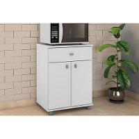 Gabinete Lavanderia Balcão Multiuso ASM168 c/ 2 Portas e 1 Gaveta Branco - Movelbento - 1