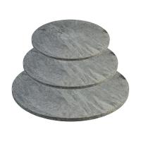 Kit 3 Discos Para Assar Pizza Assadeira Em Pedra Sabão P M G. - 1