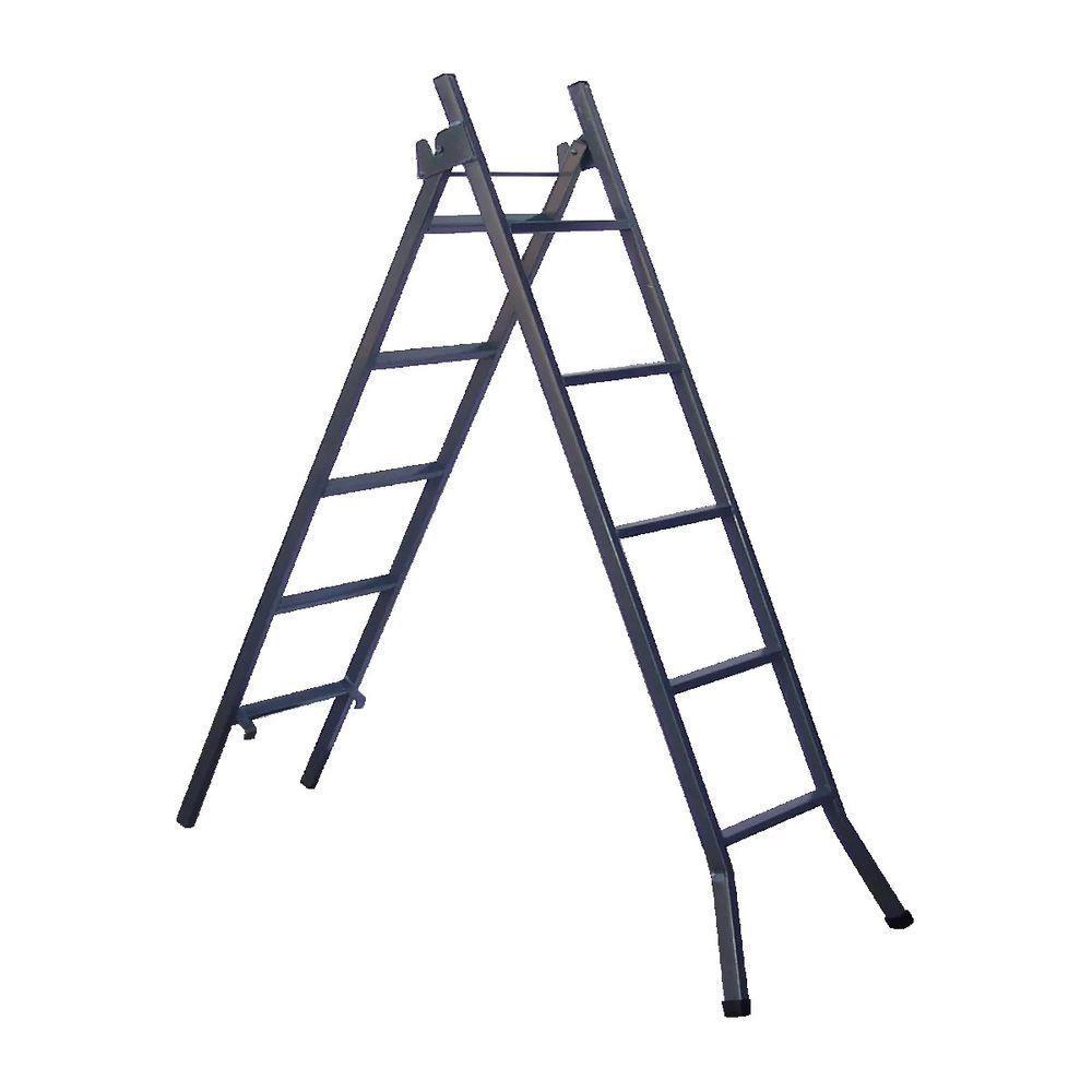 Escada Extensiva 3 Em 1 Metalon 30x20mm 6 E 12 Degraus 160cm - 3