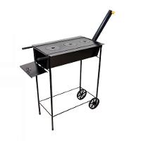 Fogão Churrasqueira Mineiro Chapa 03 Furo Grelha 80X60X38Cm - 1