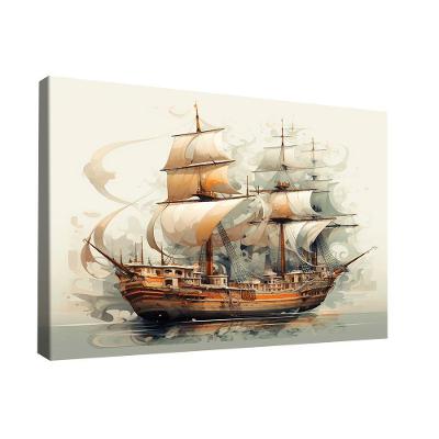 Quadro Caravela Aquarela -- Br Artes