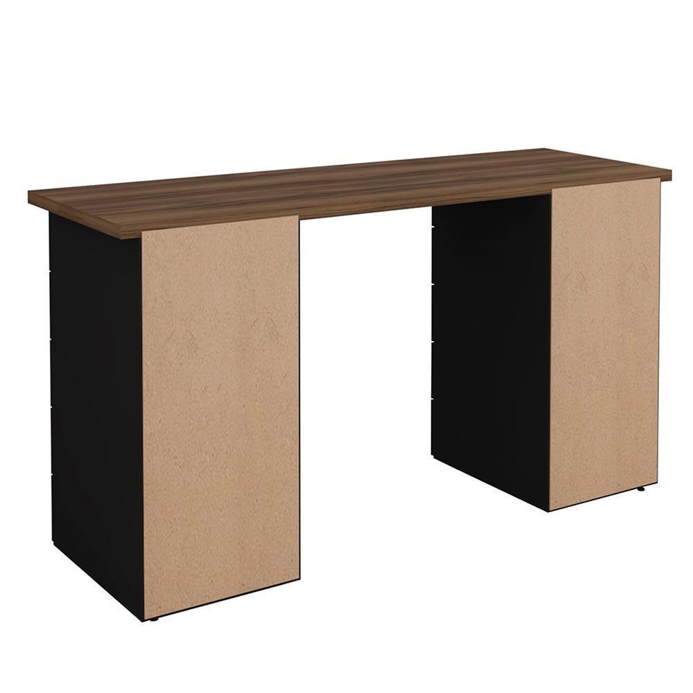 Mesa De Escritório Com 10 Gavetas Maryland Nogal Preto - 6