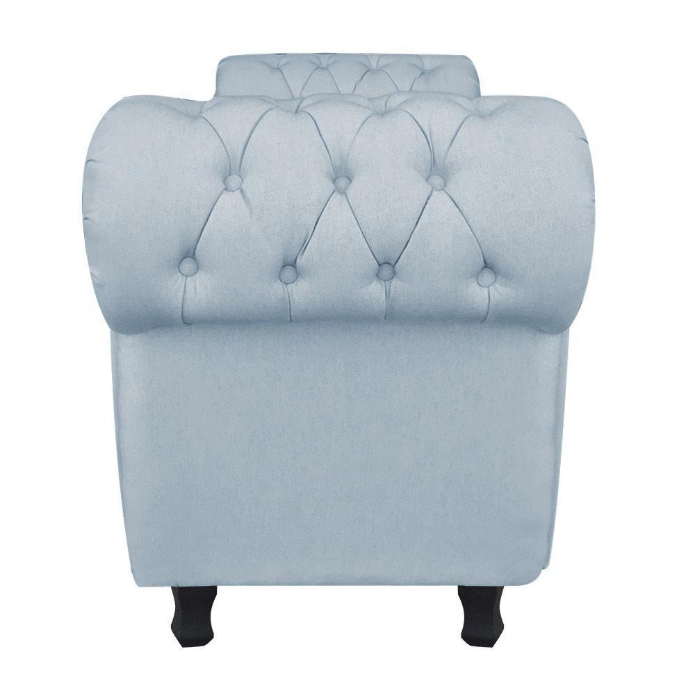 Divã Recamier Com Baú Grécia 1,55 Cm Linho Cinza - 3