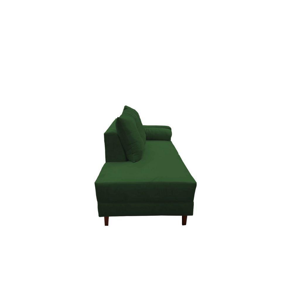 Divã Recamier Berlim 1,80 Cm Lado Direito Suede Verde - 3