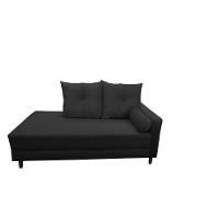 Divã Recamier Berlim 1,60 Cm Lado Direito Suede Grafite - 1