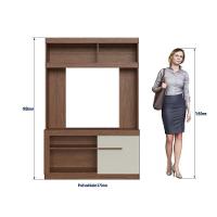 Estante Home Para Tv Até 49 Polegadas Es503 Decibal Wengue Cristalo
