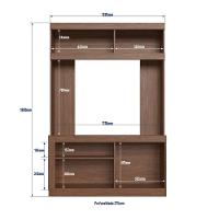 Estante Home Para Tv Até 49 Polegadas Es503 Decibal Wengue Cristalo - 5