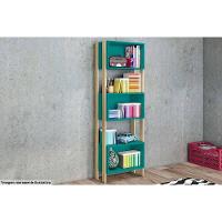 Estante para Sala RT3093 c/ 3 Nichos Rustico/Branco - Movelbento - 7