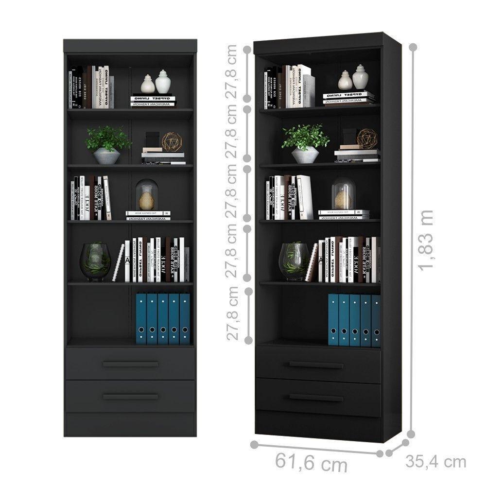 Livreiro Lakewood Preto Fosco - 3