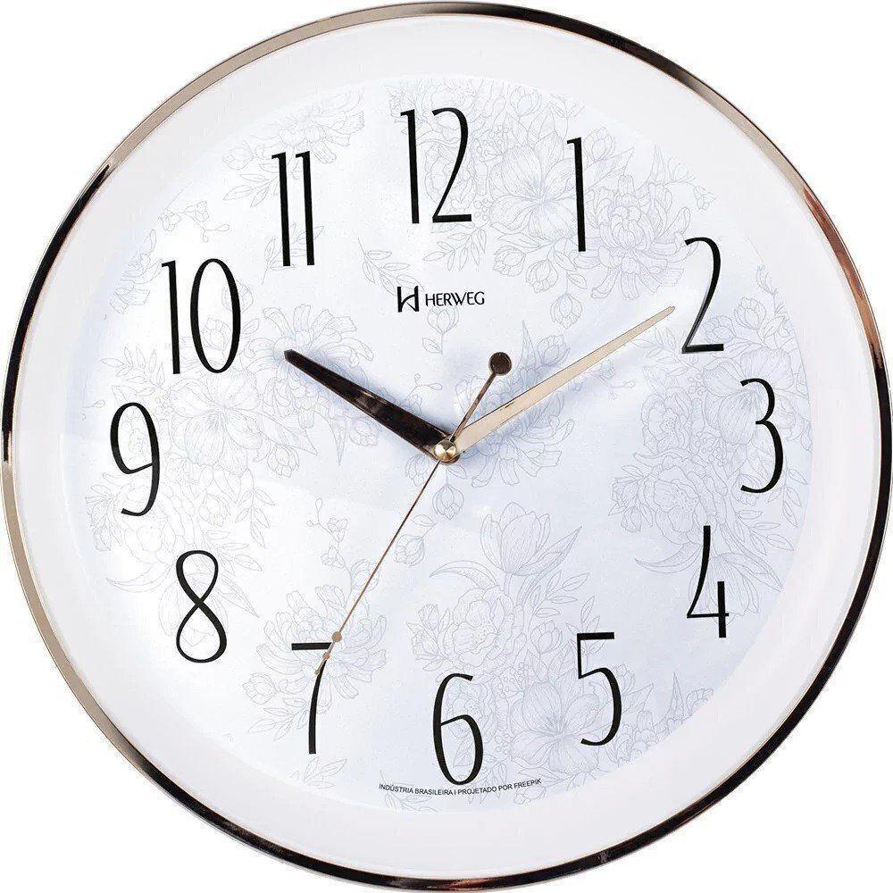 Relógio De Parede Herweg Tic-tac 35cm Dourado 6810 único - 1