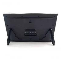 Relógio De Parede Ou Mesa Digital Lcd Calendário Termômetro Madeira Escura Herweg 6438 único - 4