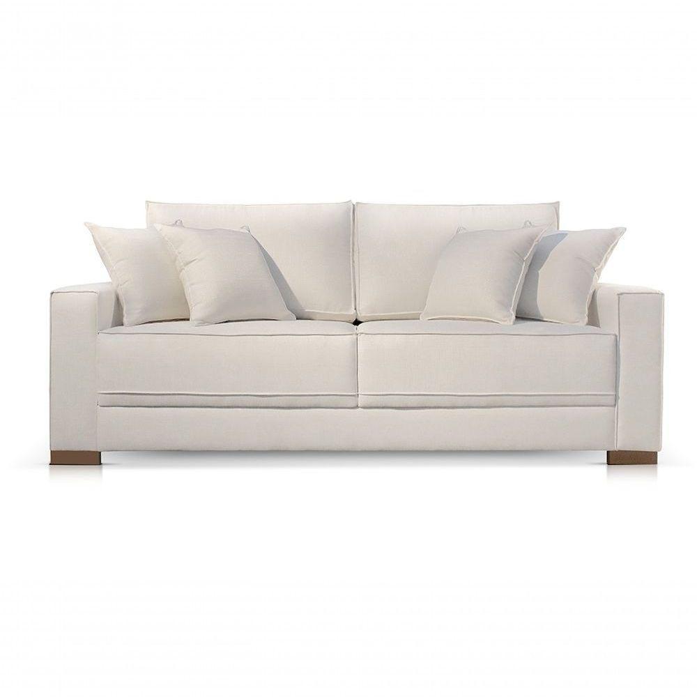 Sofá 2 Lugares Fixo Living Hotello Linho Offwhite 01t 1,8m - 4