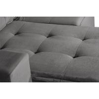 Sofá 3 Lugares 1.90 Mt Com Molas Retrátil E Reclinável Cinza