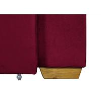 Sofá 3 Lugares Com Molas Retrátil E Reclinável Vermelho