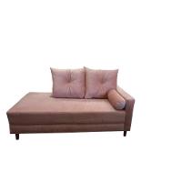 Divã Recamier Berlim 1,60 Cm Lado Direito Suede Rose - 1