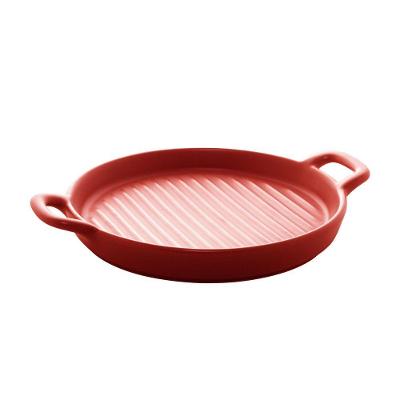 Mini Travessa Porcelana Nórdica Vermelho Matt 20Cm