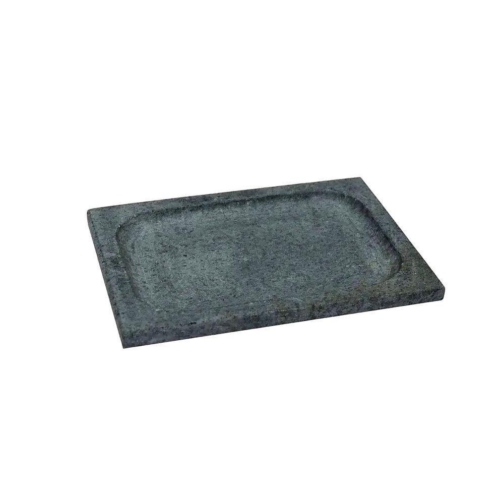 Kit 5 Prato Retangular Bandeja De Servir Pedra Sabão 10X30Cm - 3