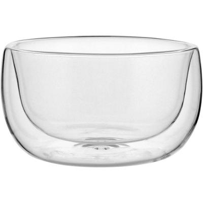Saladeira 6X11X11Cm 250Ml Borosilicato Transp Parede Dupla