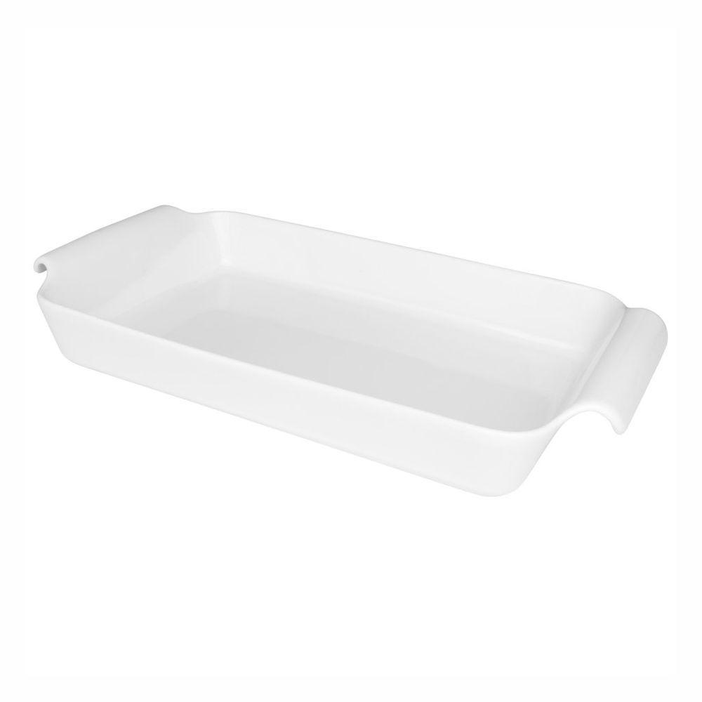 Travessa Refratária Retangular Rasa Em Porcelana Fall Oxford 2,6l - 1