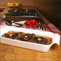 Travessa Refratária Retangular Rasa Em Porcelana Fall Oxford 2,6l - 2