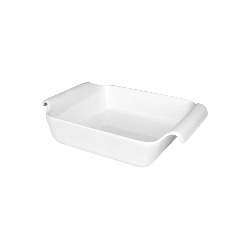 Travessa Refratária Retangular Rasa Em Porcelana Fall Oxford 1,1l - 1