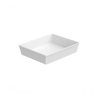 Travessa Retangular Gn 1/2 33 Cm Plástico Cor Branco Linha Uno Coza Branco - 1