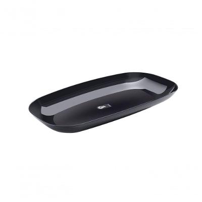 Travessa Retangular Essential Média 38 X 21 X 4 Cm Preto Coza