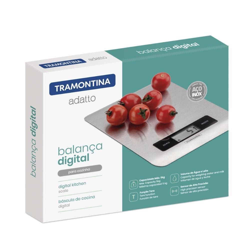 Balança Digital Para Cozinha Tramontina Adatto Em Aço Inox - 4