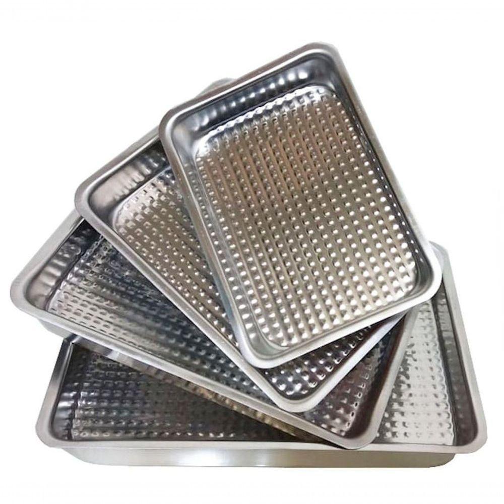 Kit Conjunto 4 Formas Assadeiras Martelada Alta Para Bolo - 1